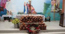 500 chlebów, które będą rozdawane na Pasterce w Marquinho (w Brazylii), gdzie pracuje ks. Piotr Pochopień - nasz kielecki misjonarz